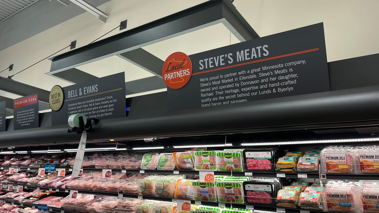 Lunds & Byerlys meat section