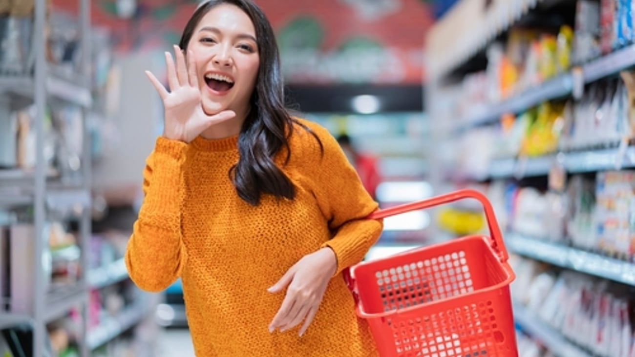 happy shopper