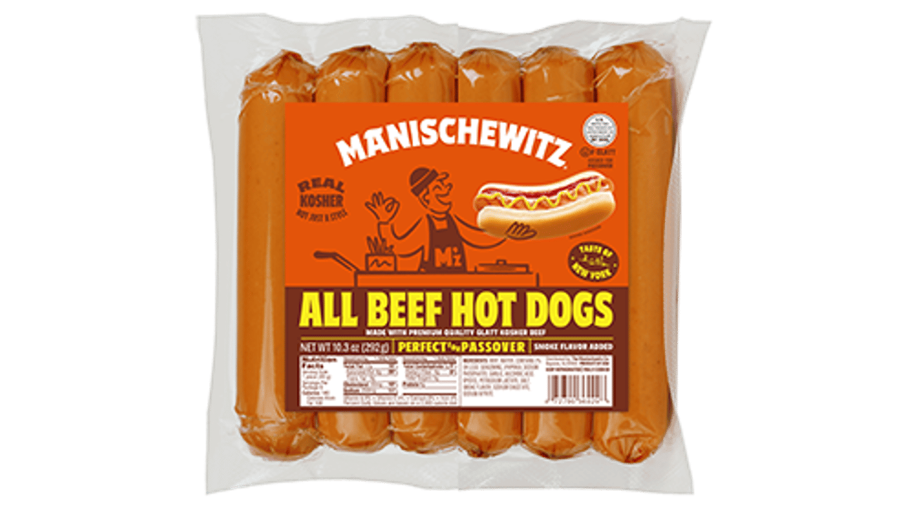 Manischewitz New York Style All-Beef Hot Dogs Teaser