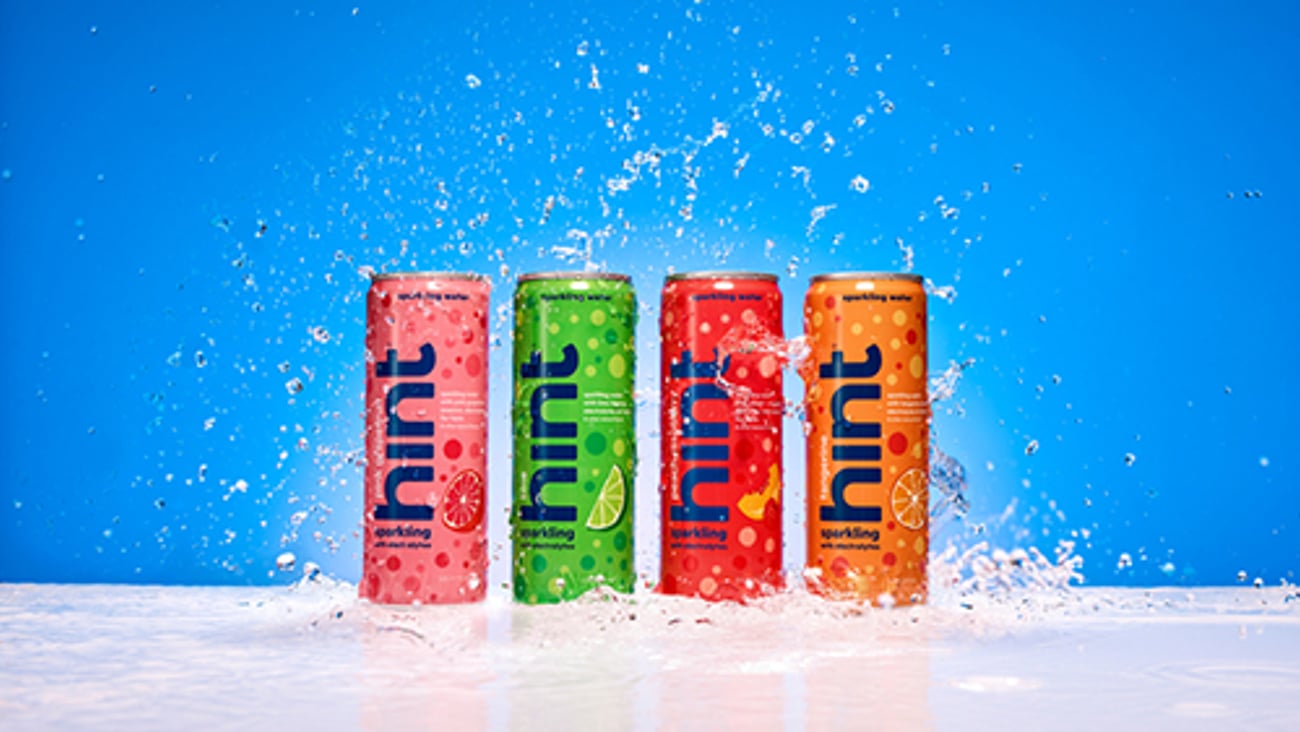 Hint Sparkling Water With Electrolytes Lineup Teaser