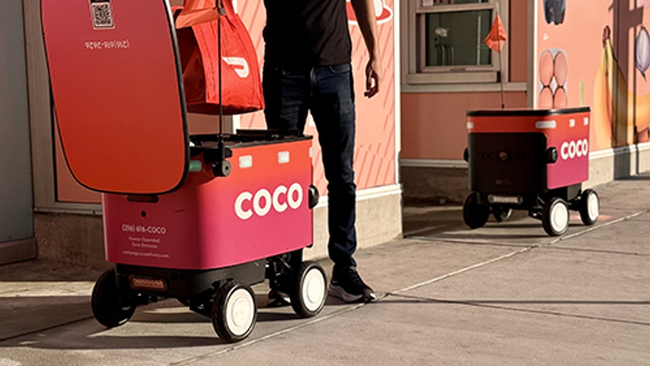 Loading Coco With DoorDash Bag Close Up Teaser