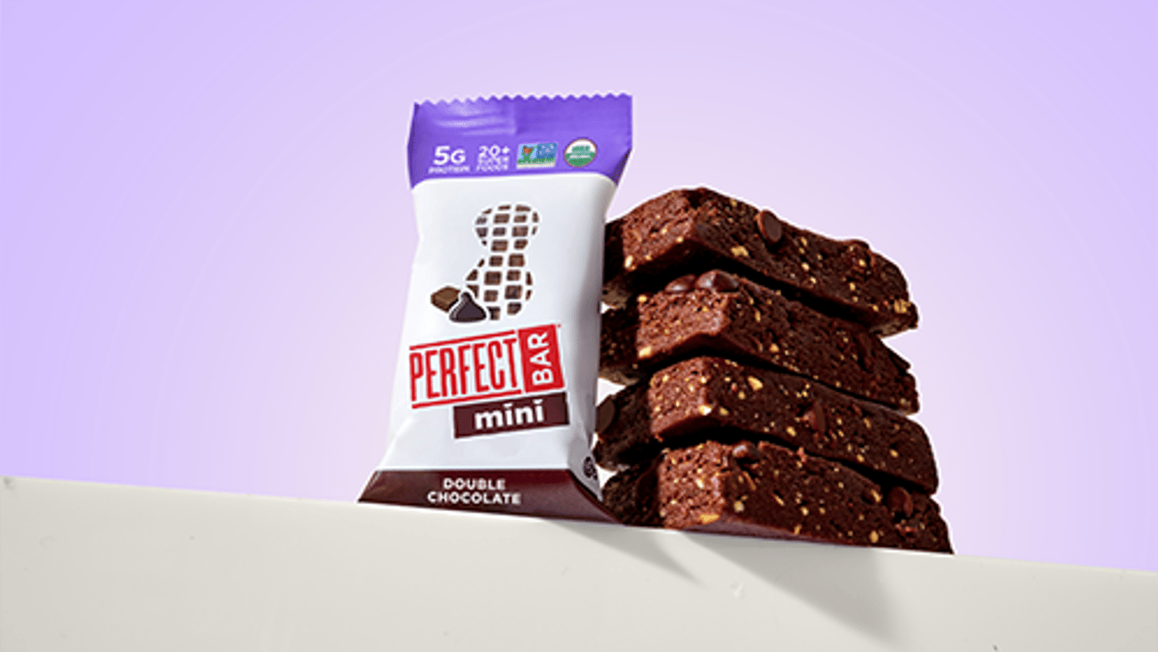 Perfect Bar Double Chocolate Mini Protein Bar Teaser