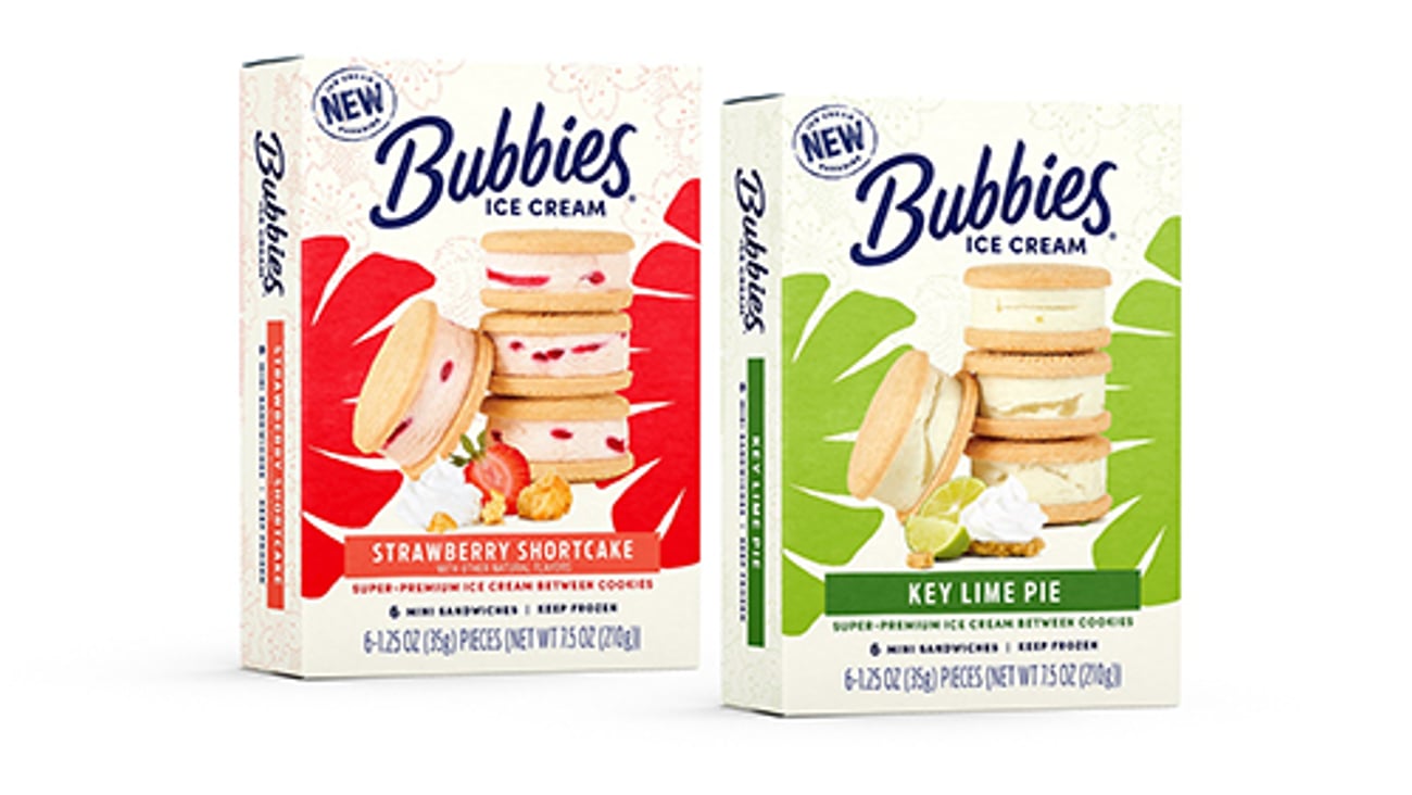 Bubbies Ice Cream Mini Ice Cream Cookie Sandwiches Teaser