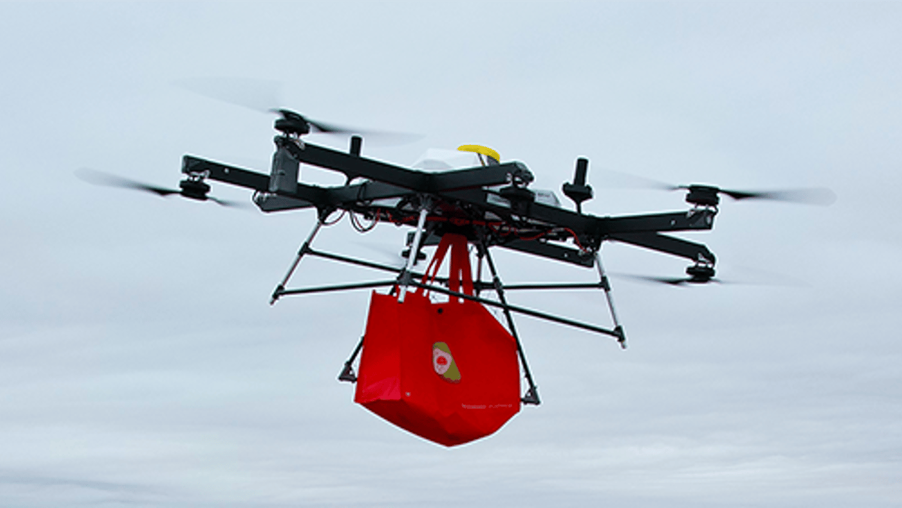 DoorDash Flytrex Drone in Air Teaser