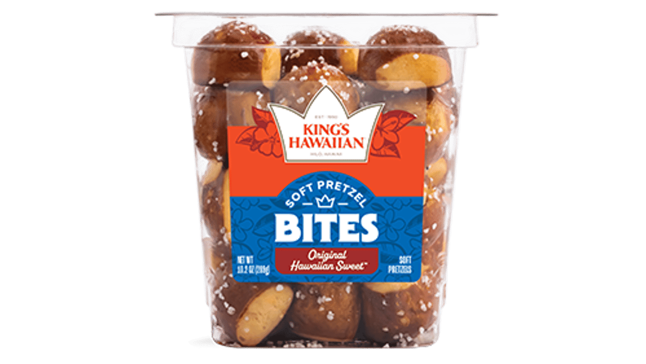 King's Hawaiian Original Hawaiian Sweet Soft Pretzel Bites Teaser