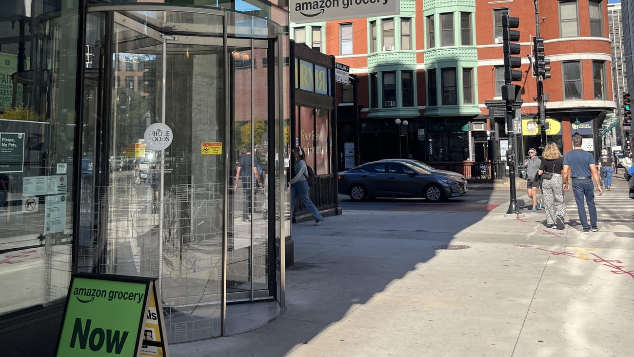 Amazon Grocery storefront Chicago