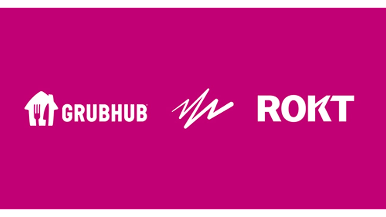 Grubhub Rokt Logos Teaser