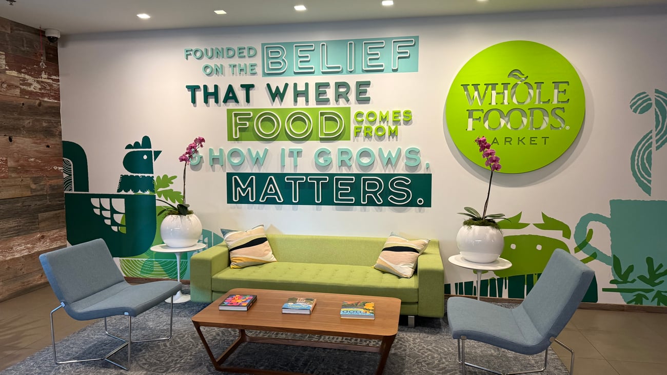 Scene from Whole Foods Market corporate office in Austin, Texas