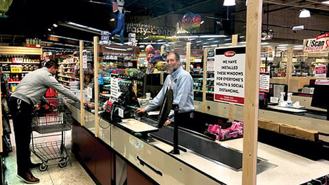 Dierbergs Installs Plexiglass Windows to Aid Social Distancing