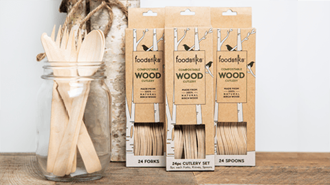 FOODSTIKS Disposable Wood Cutlery