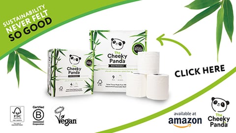 The Cheeky Panda plastic-free toilet roll range