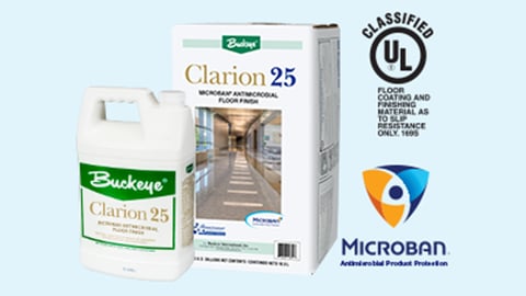 Clarion 25 Microban Antimicrobial Floor Finish