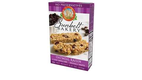 Sunbelt Bakery Oatmeal Raisin Granola Bars