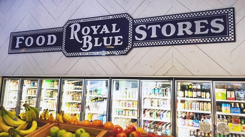 Royal Blue Grocery Rebranding in Dallas 