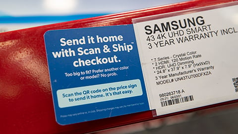 Sam’s Club Piloting Scan & Ship Offering