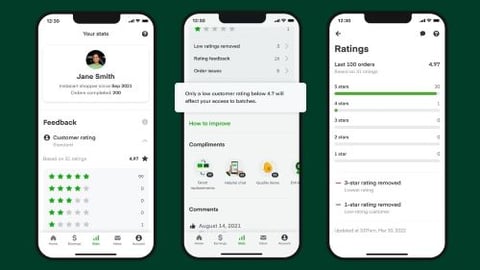 Instacart Adds New Shopper Features, Refreshes Ratings System