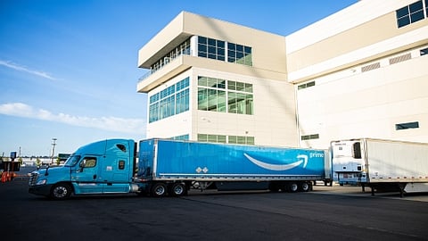 Amazon truck at DC