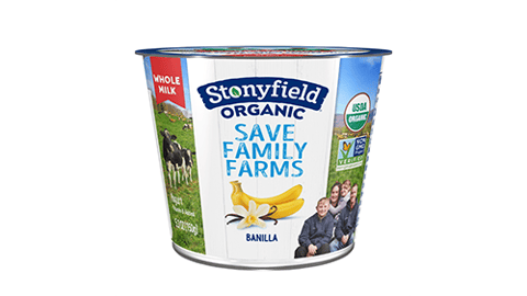 Stonyfield Organic Banilla Single-Serve Teaser