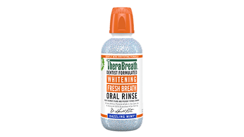 TheraBreath Dazzling Mint Whitening Rinse Teaser