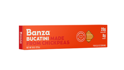 Banza Bucatini Packaging Teaser