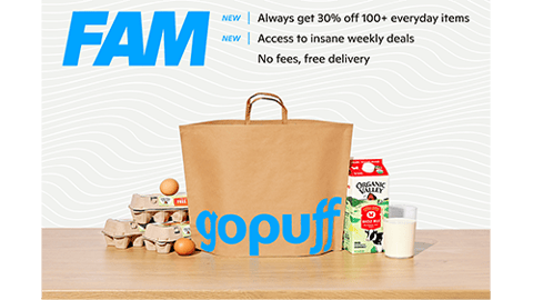 Gopuff FAM Subscription Program Teaser