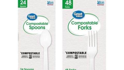 Walmart compostable cutlery 