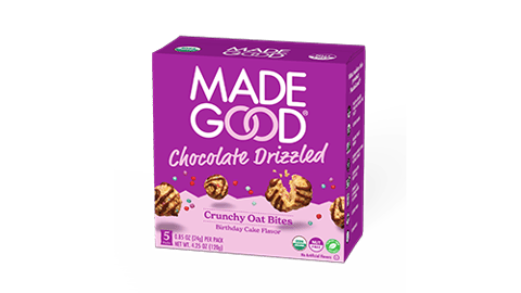 MadeGood Drizzled Crunchy Oat Bites Teaser