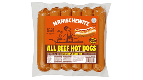 Manischewitz New York Style All-Beef Hot Dogs Teaser