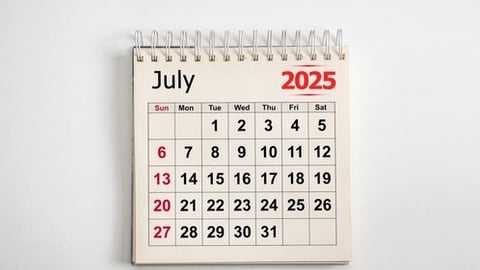 calendar year 2025