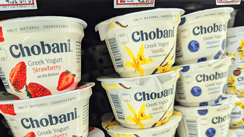 Chobani Yogurt on Shelf Teaser