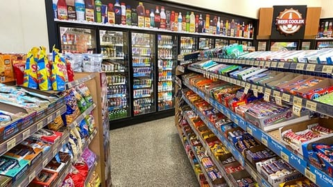 packaged snack aisle