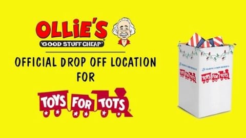 Ollie’s Bargain Outlet Raises Almost $1M for Toys for Tots 