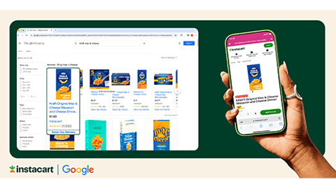 Instacart-Powered Google Shopping Ads Teaser