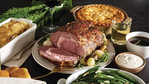 AJ's Catering Holiday Ribeye Roast Meal Teaser