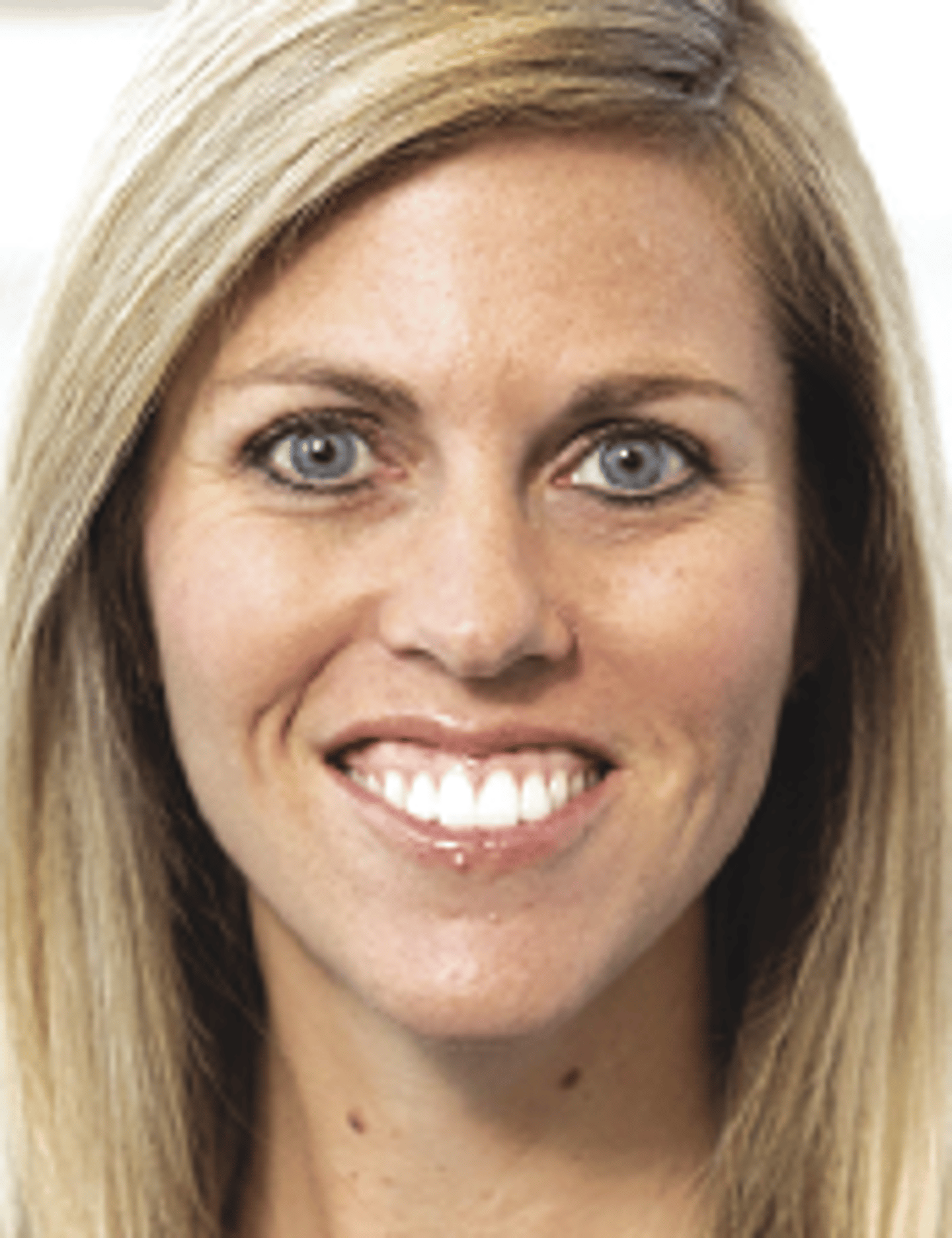 a close up of a woman who is smiling at the camera