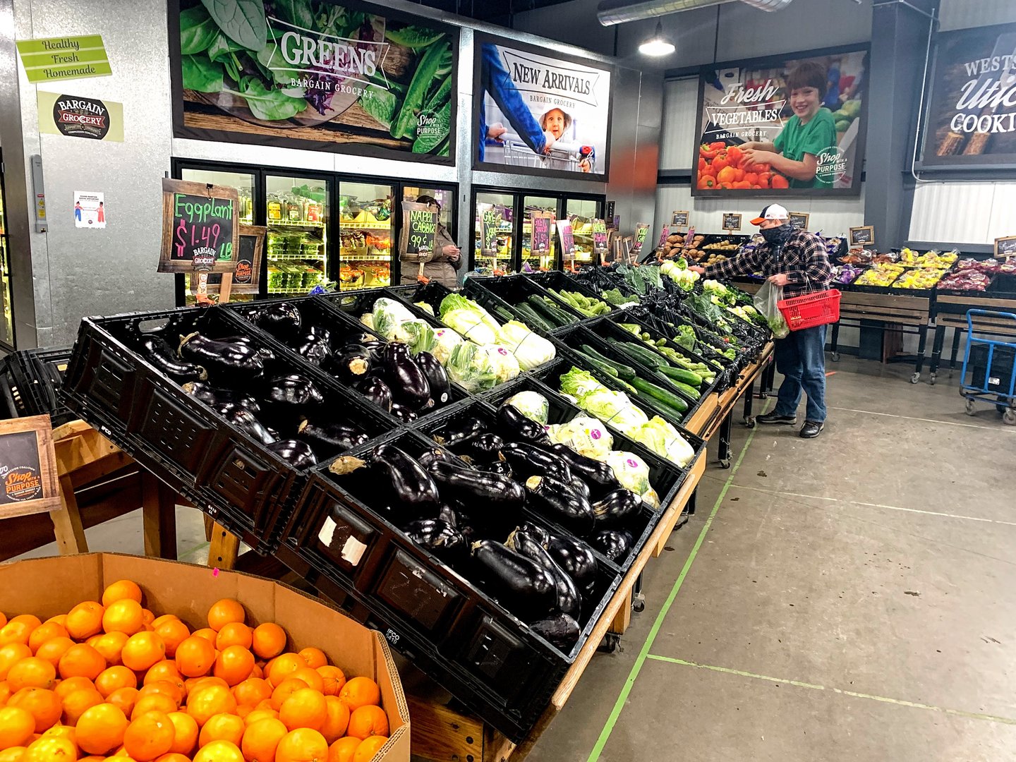 a store filled with lots of oranges