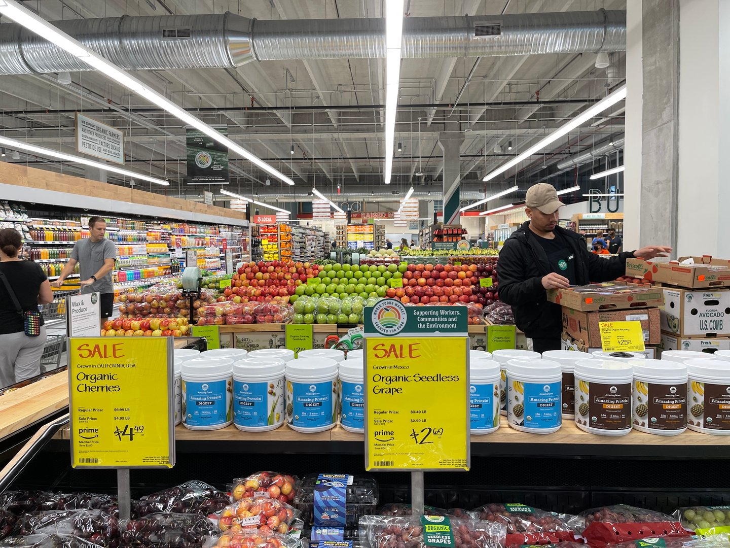 a store filled with lots of produce