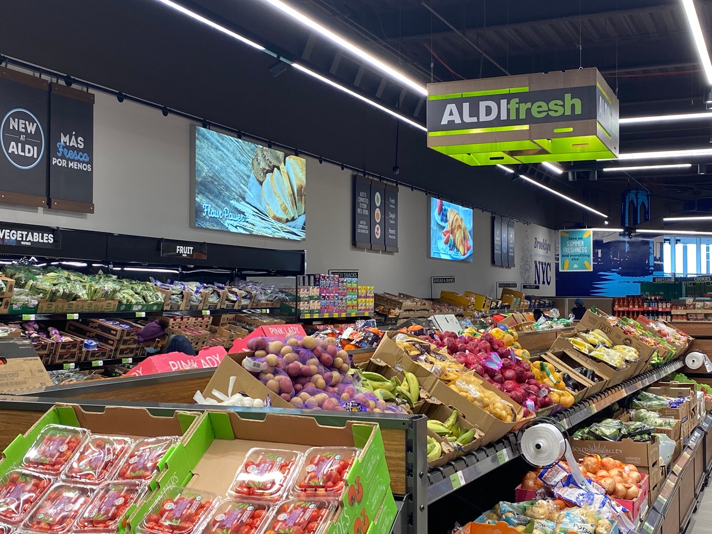 Aldi at 1628 Flatbush Avenue, Brooklyn, N.Y.