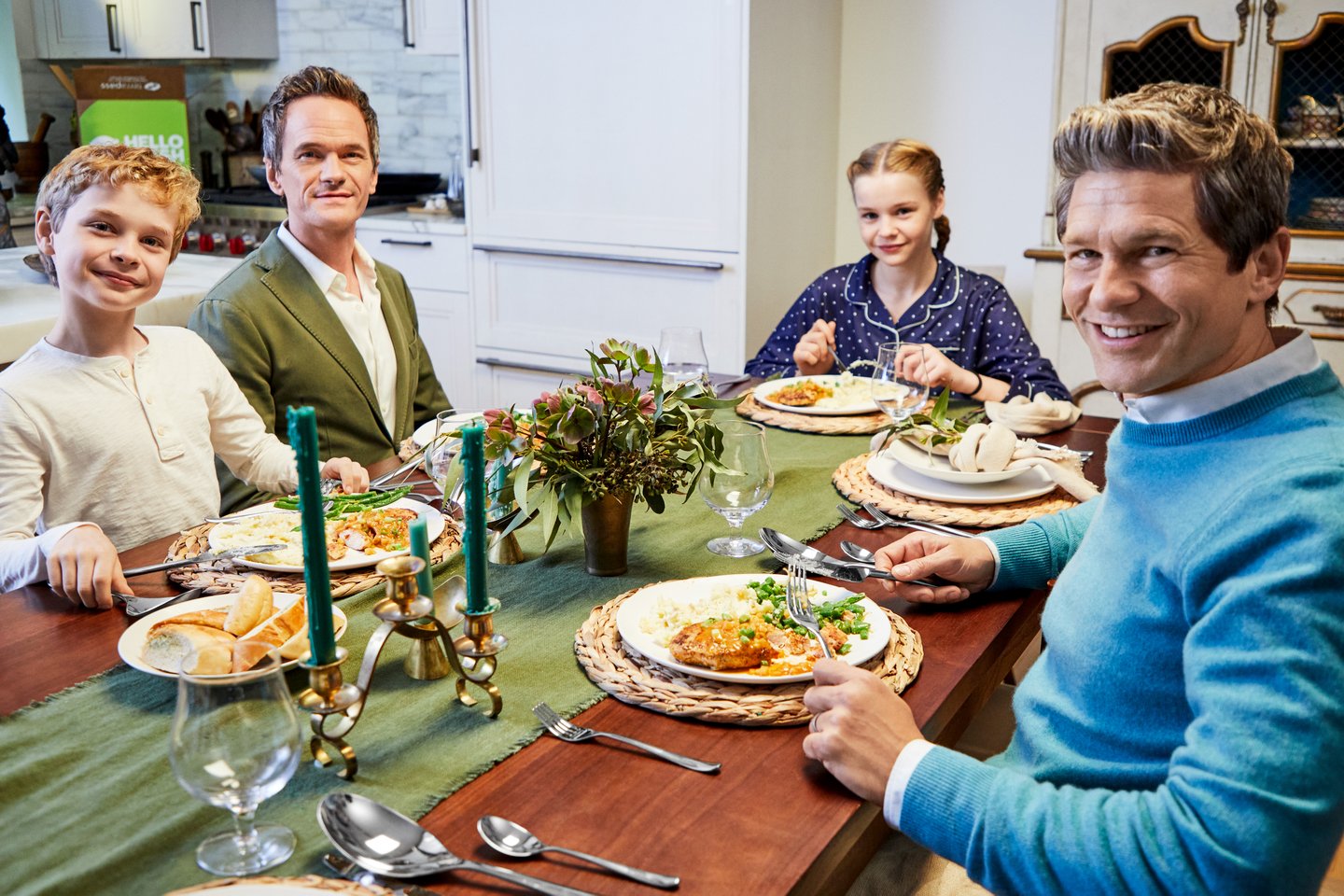 HelloFresh Neil Patrick Harris David Burtka Family Mealtime