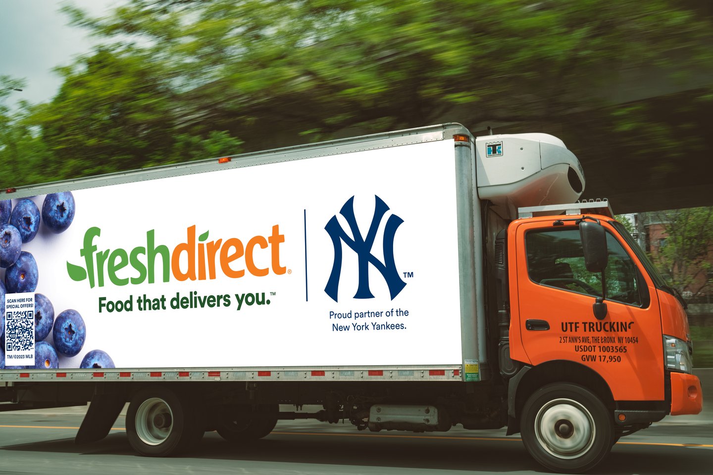 FreshDirect New York Yankees Truck Main Image