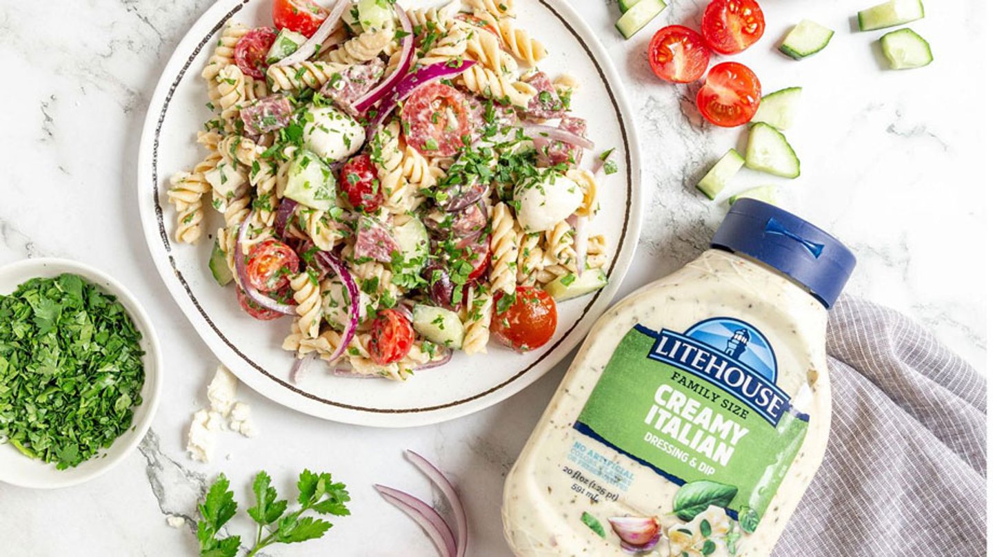 New! Litehouse 20oz Creamy Italian Dressing.