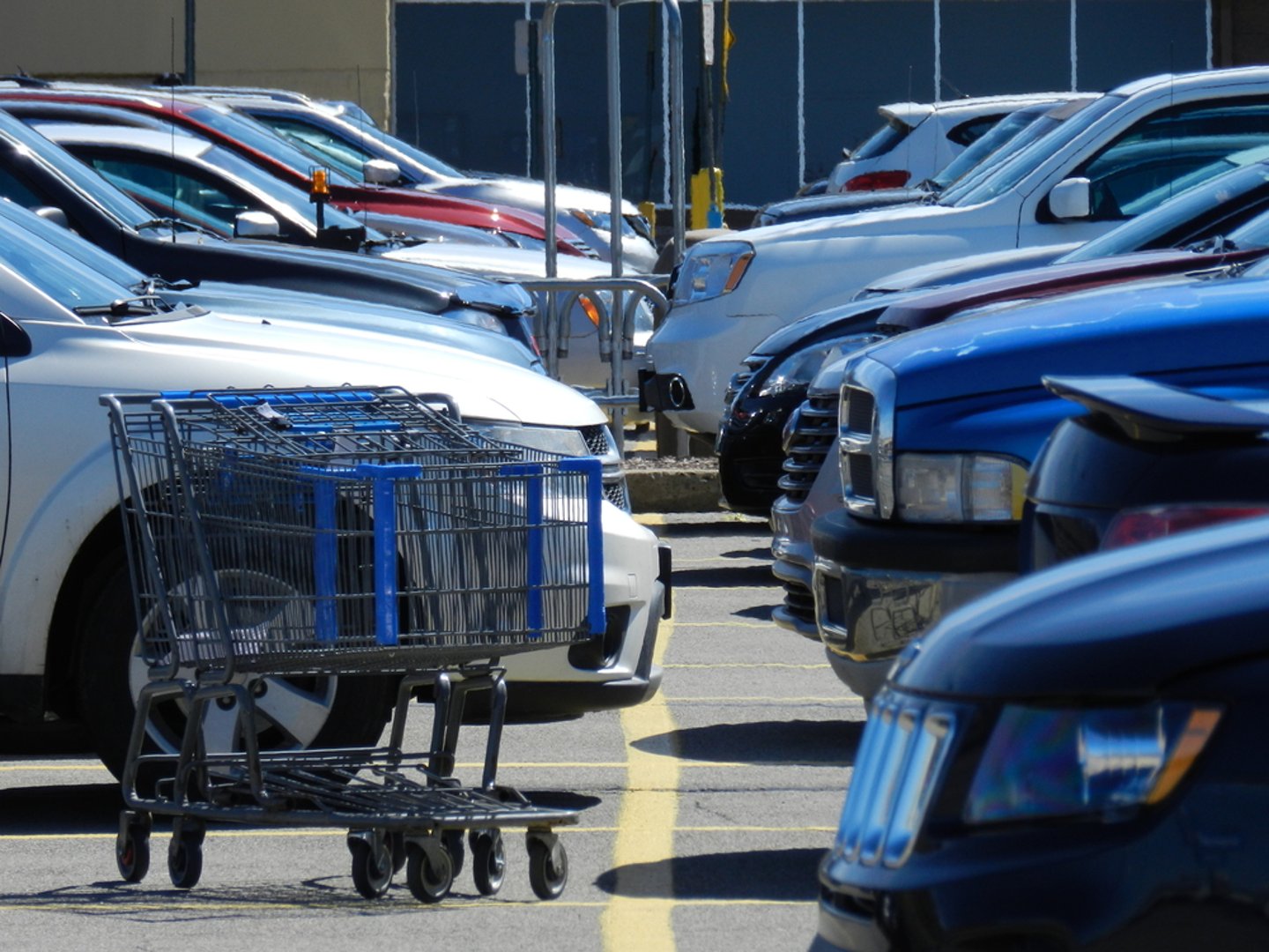 Grocery store parking lot