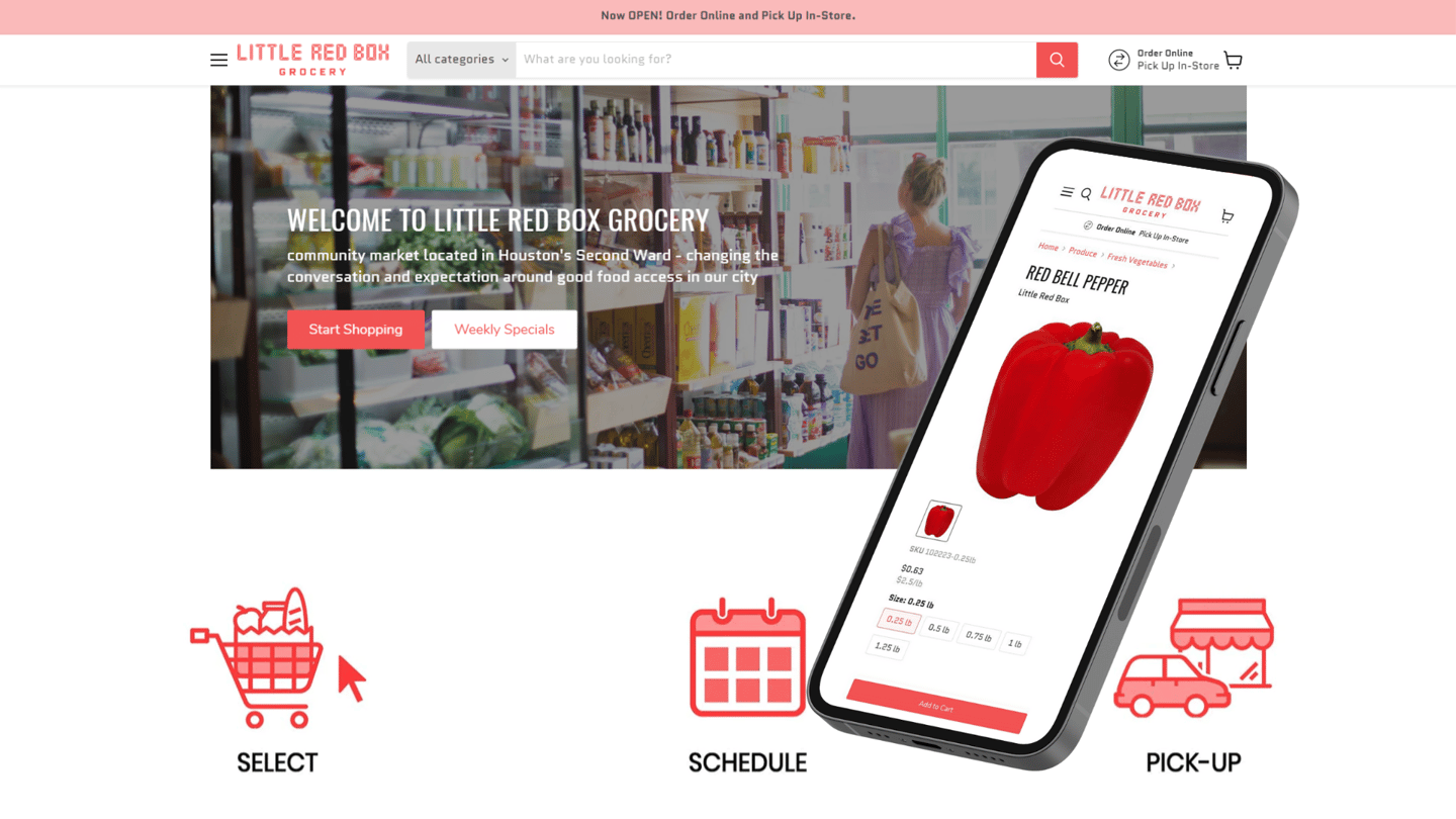 Little Red Box Grocery E-Commerce Grocerist Forage Main Image