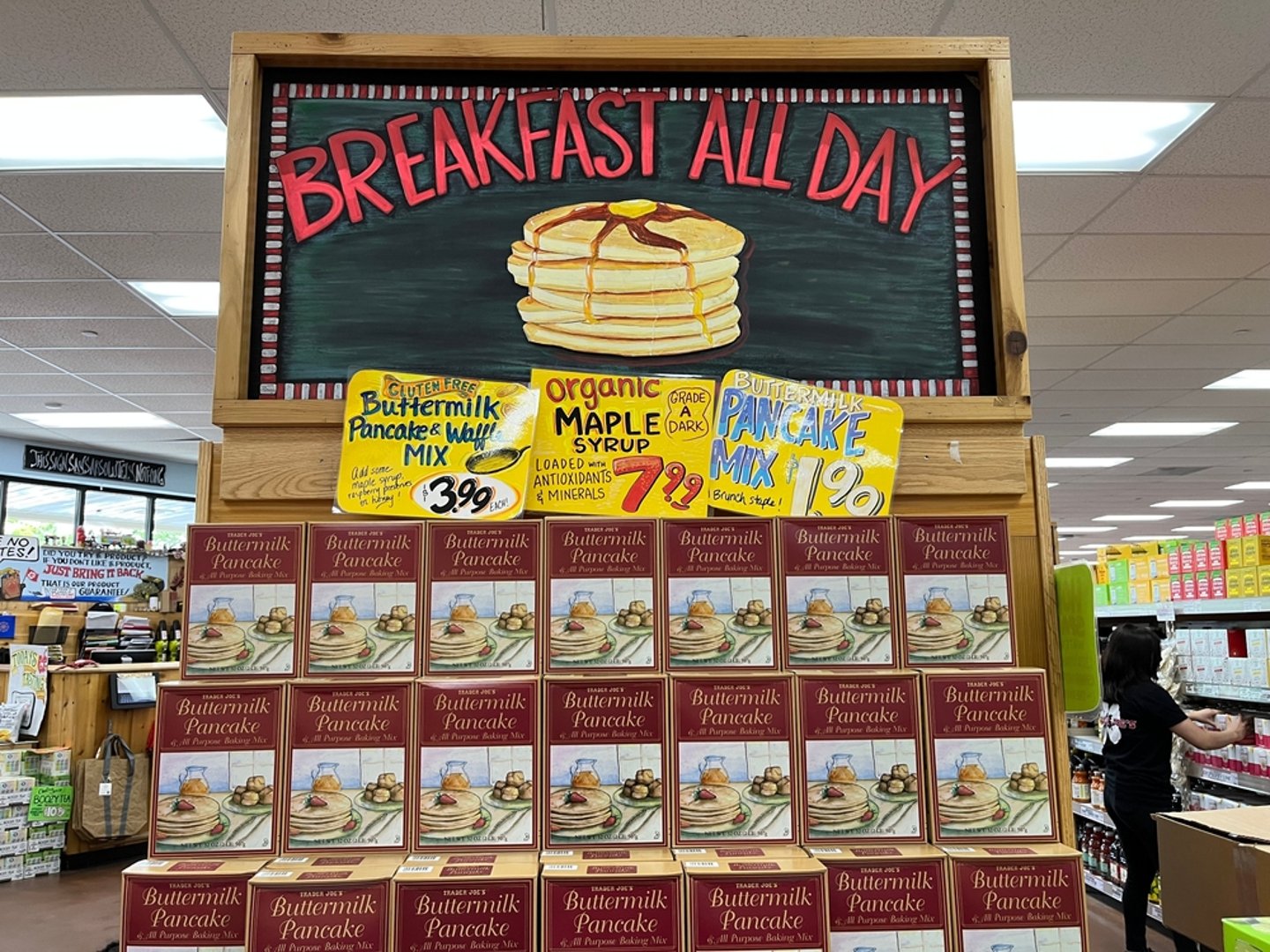 Trader Joe's breakfast display