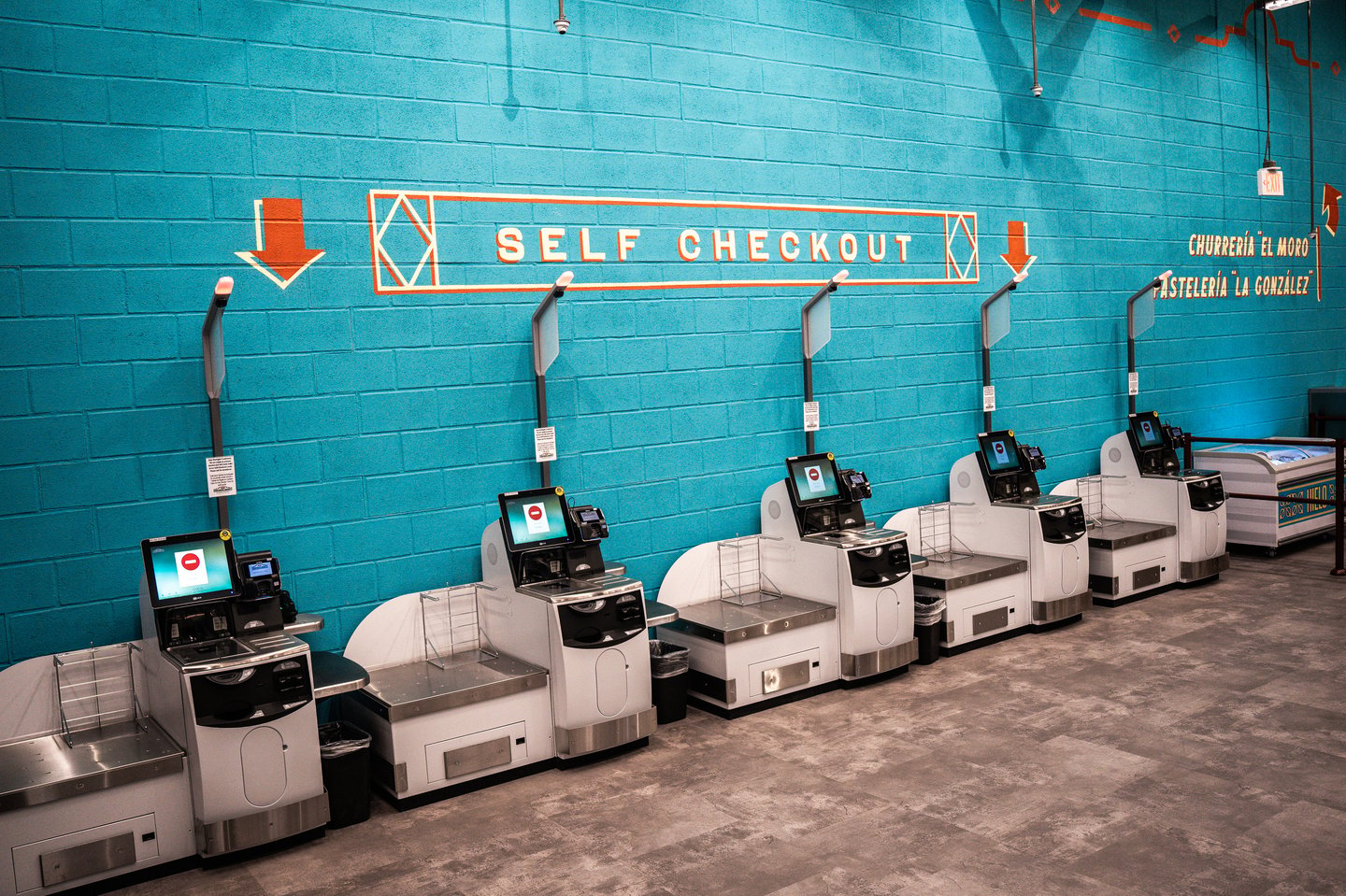 Mercado Gonzalez Self-Checkout Stands Carousel