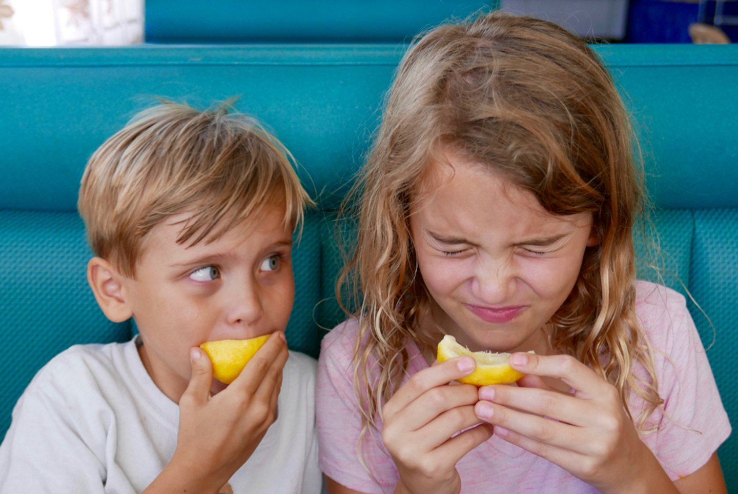 Kids Tasting Something Sour Main Image