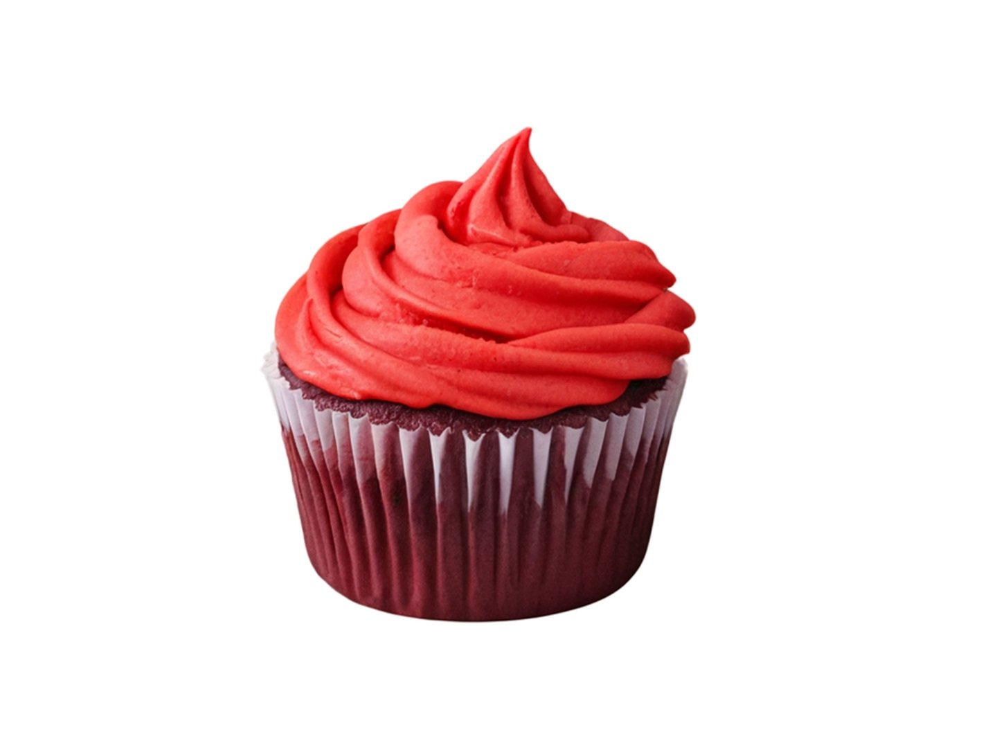 Cupcake red frosting