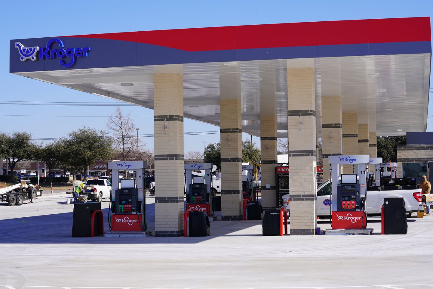 Kroger Marketplace Plano Texas Grand Opening Fuel Station Carousel