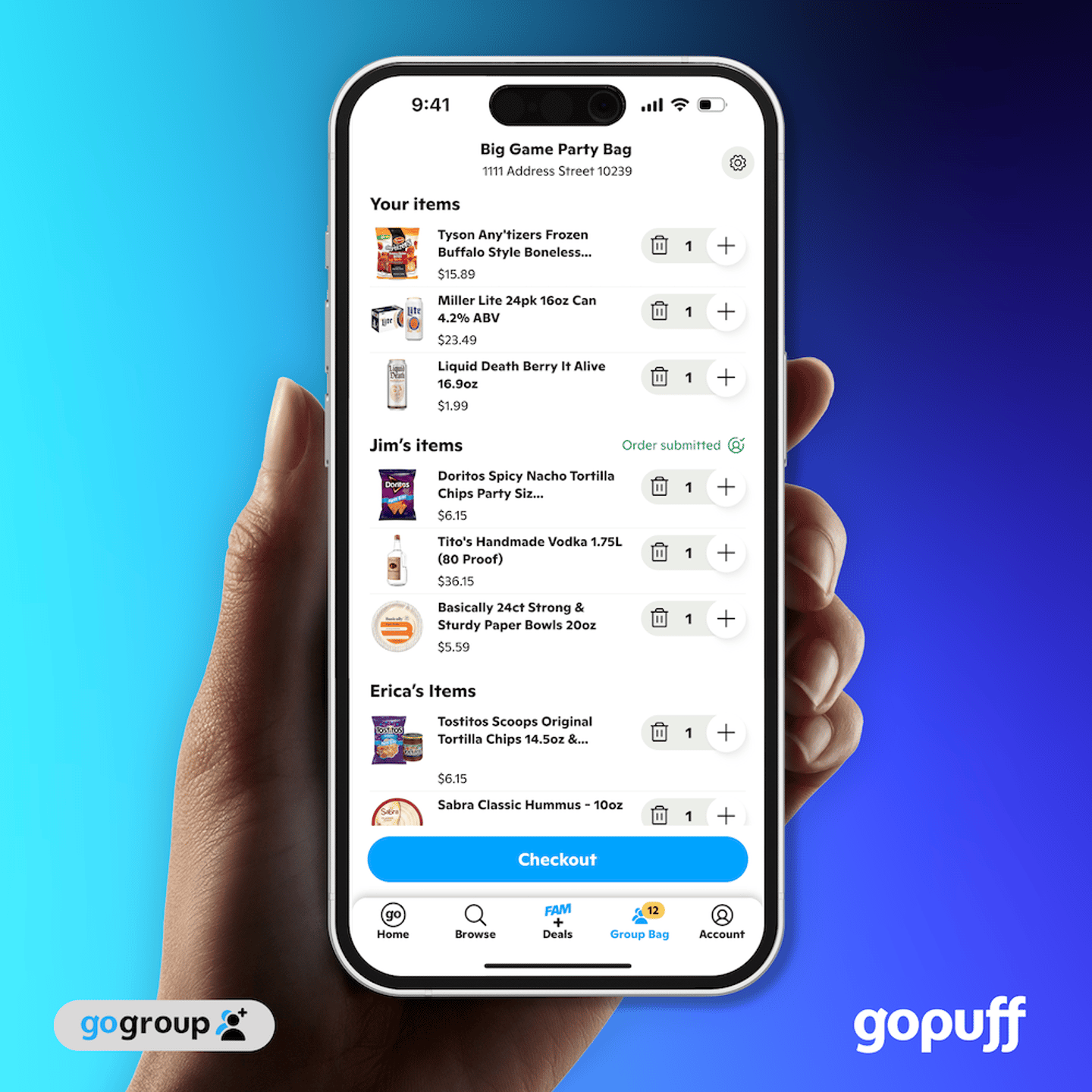 Gopuff GoGroup Group Ordering Feature Main Image