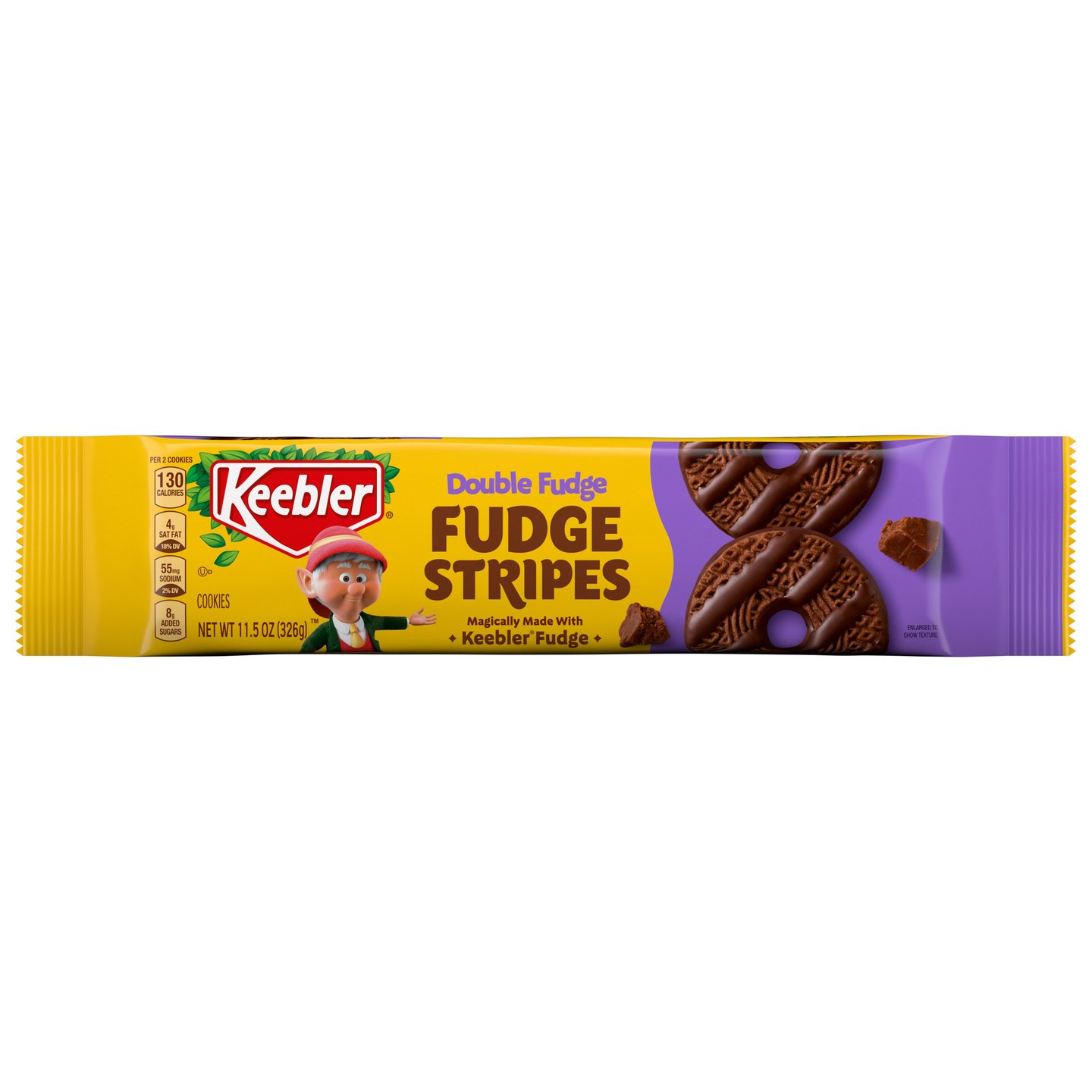 Keebler Fudge Stripes Double Fudge Cookies Main Image